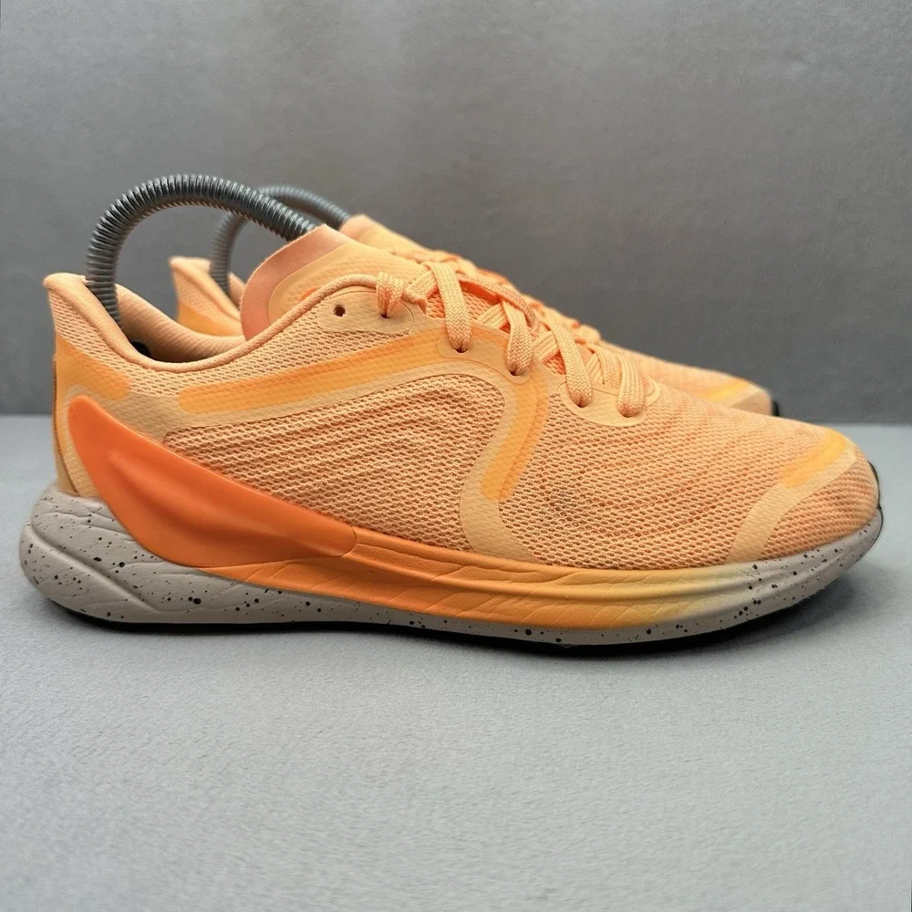 Womens Size 7.5 Lululemon Blissfeel Run 2 Shoes Flog Orange Athletic Running